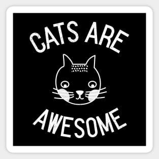 Cats Are Awesome Sticker